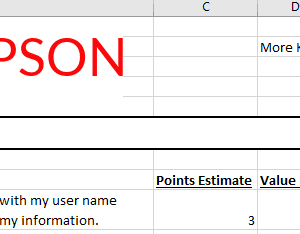 Excel Kanban Backlog Template
